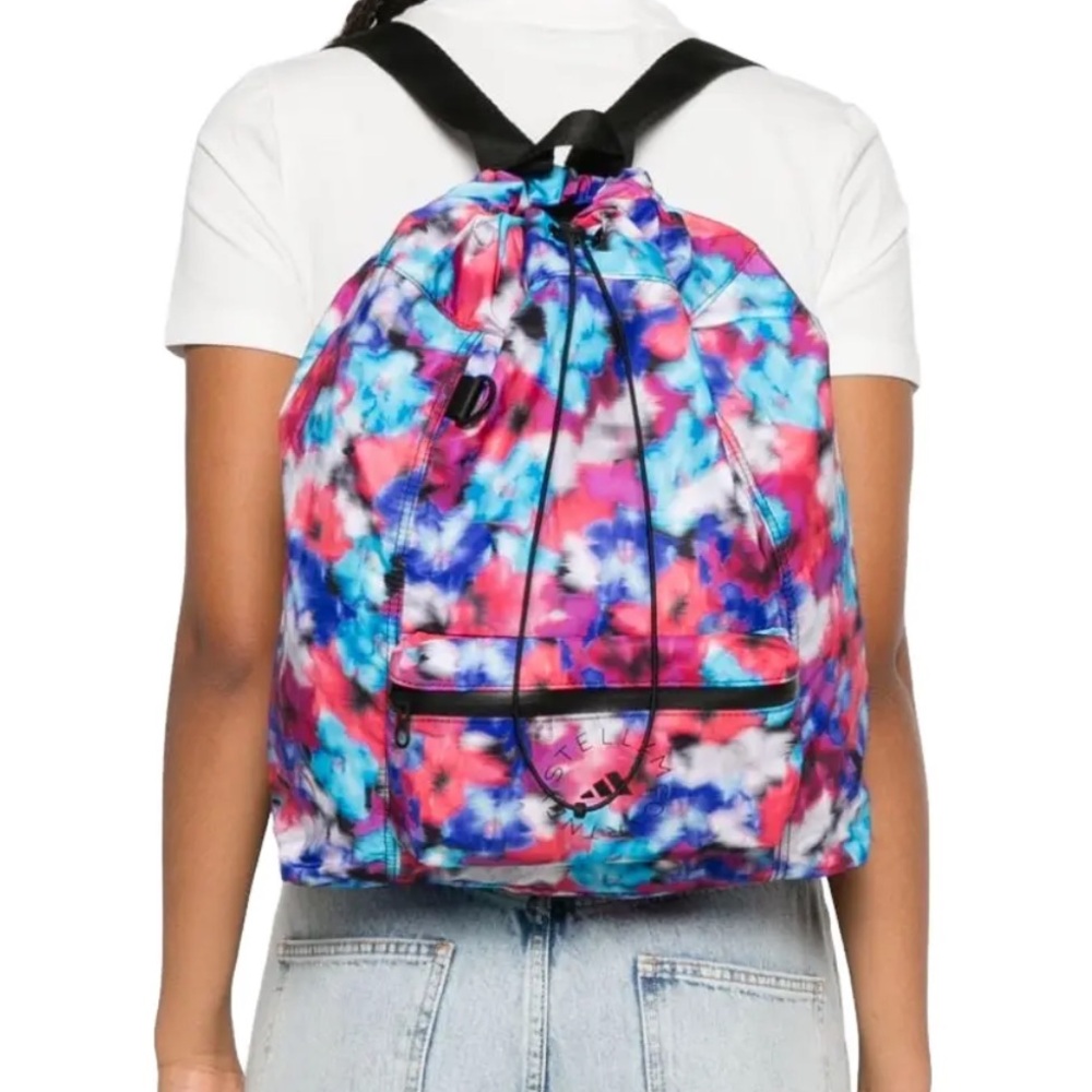 NWT Adidas by Stella McCartney Gym Sack Packable Backpack - Picture 3 of 10